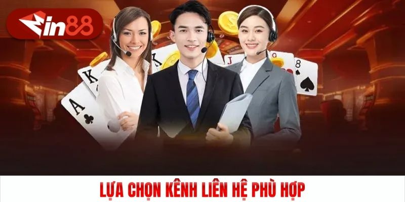 Hãy chọn một kênh hỗ trợ phù hợp nhất với bạn để đảm bảo vấn đề được giải quyết nhanh chóng